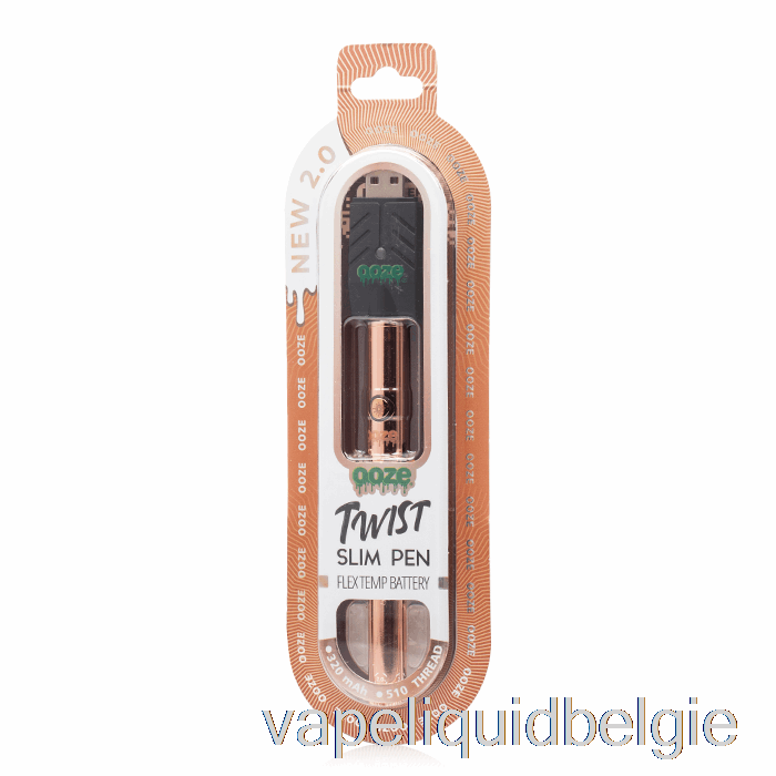 Vape Vloeistof Sijpelt Slanke Twist Pen 2.0 Flex Temp Batterij Rosé Goud